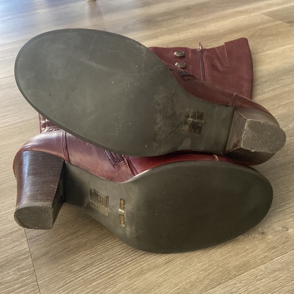 Miz Mooz Henley burgundy leather boots - Picture 14 of 16